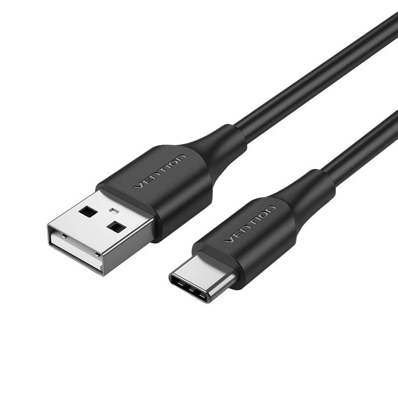 Vention USB 2.0 A į USB-C 3A kabelio ventiliacijos anga CTHBH 2m juoda