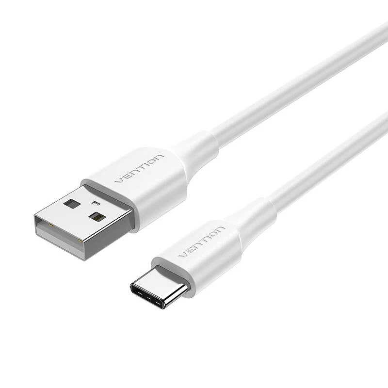 Vention USB 2.0 A į USB-C 3A kabelio ventiliacijos anga CTHWF 1m Balta