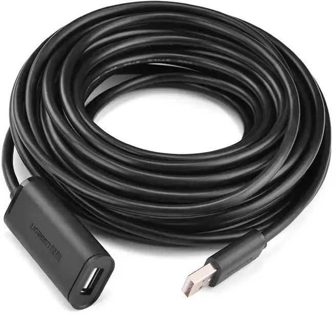 UGREEN US121 USB 2.0 prailginimo laidas Active 5m - Juodas