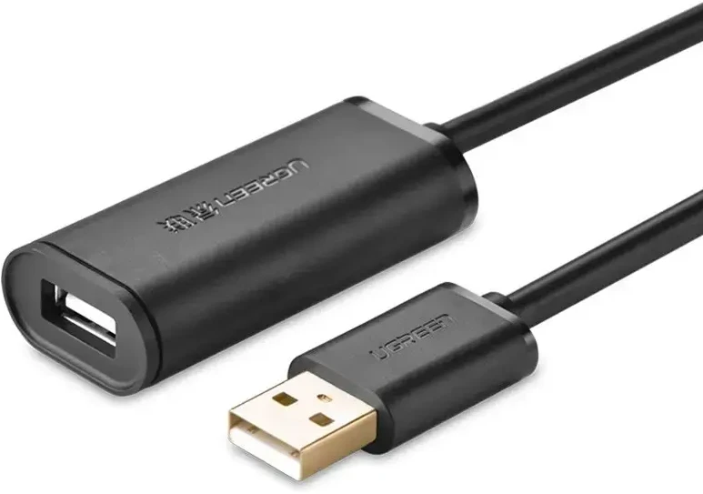 UGREEN US121 USB 2.0 prailginimo laidas Active 5m - Juodas