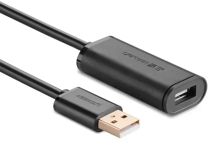 UGREEN US121 USB 2.0 prailginimo laidas Active 5m - Juodas