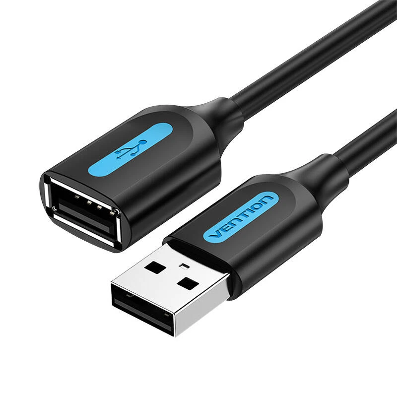 Vention prailginimo kabelis USB 2.0 CBIBD 0.5m - Juodas