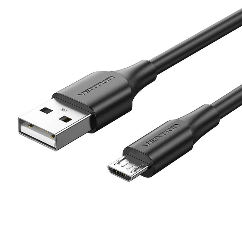 Vention USB 2.0 kištukas į mikro-B kištukas 2A 1.5 m ventiliacija CTIBG (juoda)