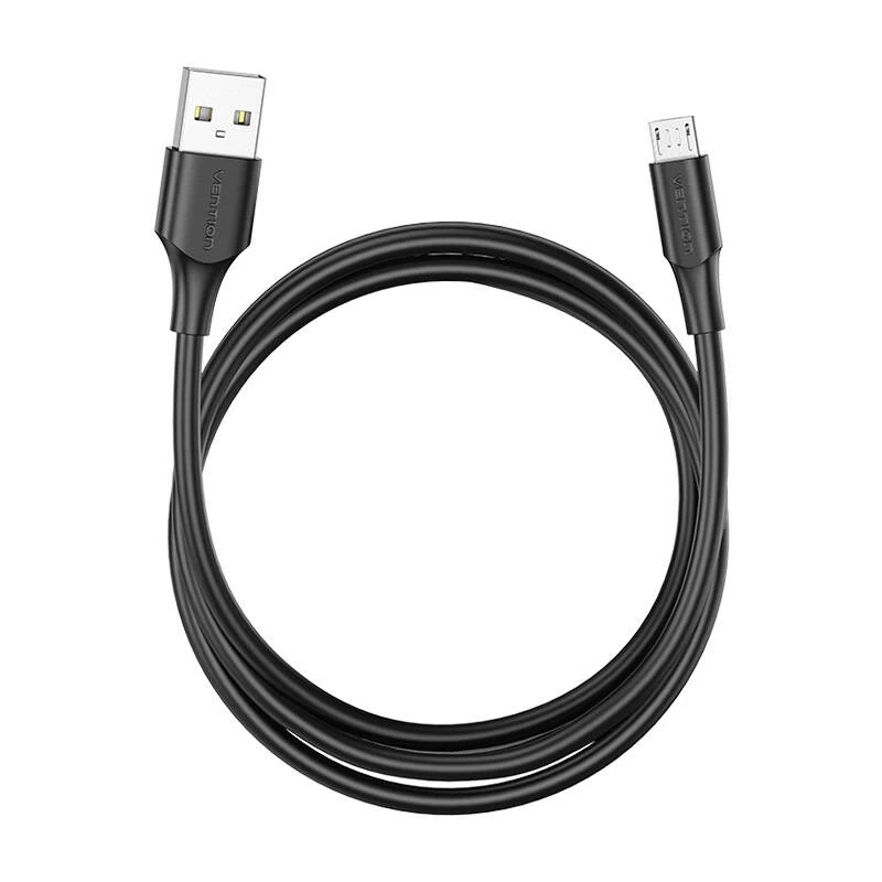 Vention USB 2.0 kištukas į mikro-B kištukas 2A 1.5 m ventiliacija CTIBG (juoda)