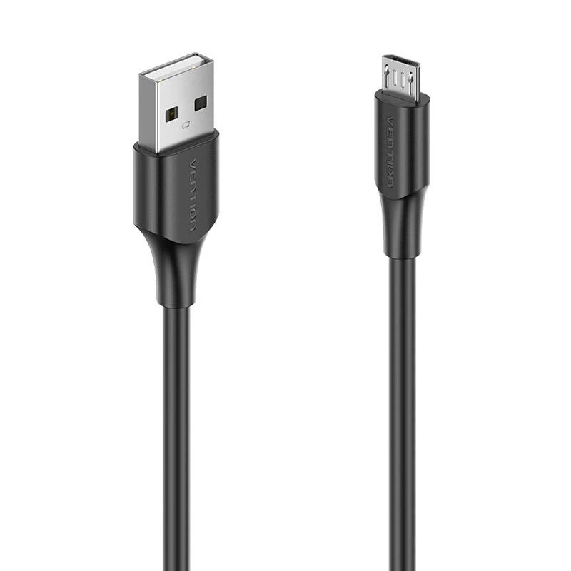 Vention USB 2.0 kištukas į mikro-B kištukas 2A 1.5 m ventiliacija CTIBG (juoda)
