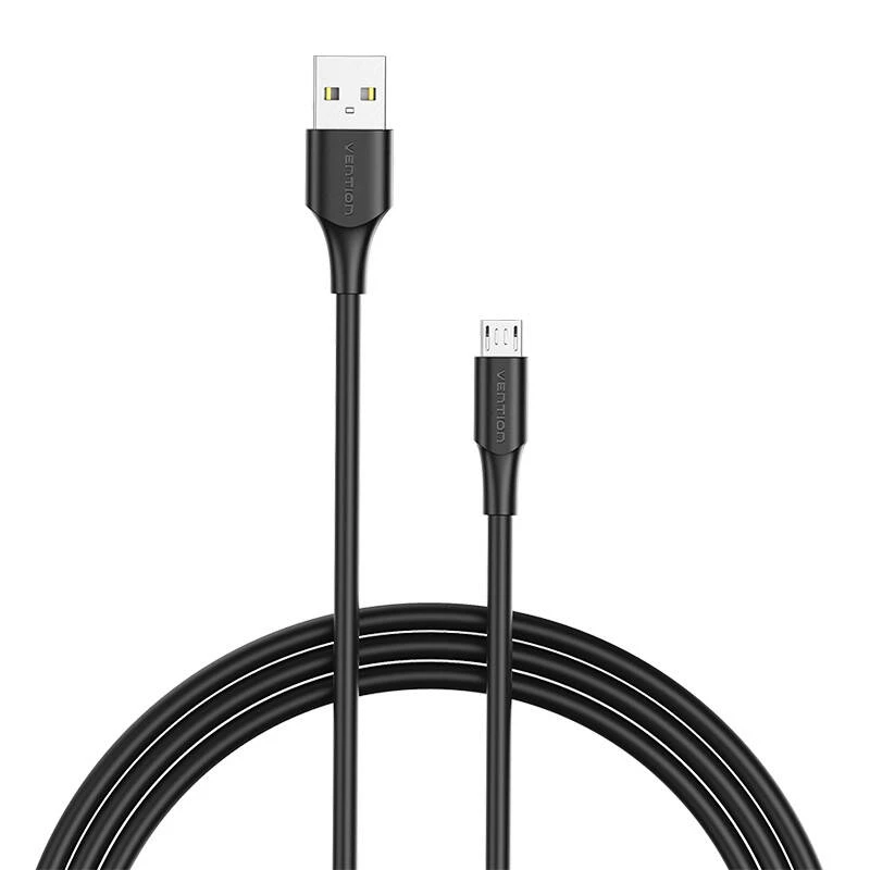 Vention USB 2.0 kištukas į mikro-B kištukas 2A 1.5 m ventiliacija CTIBG (juoda)