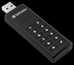 Išorinis diskas Verbatim klaviatūra Saugus USB 3.2 Gen 1 64 GB kiekvienas 49428