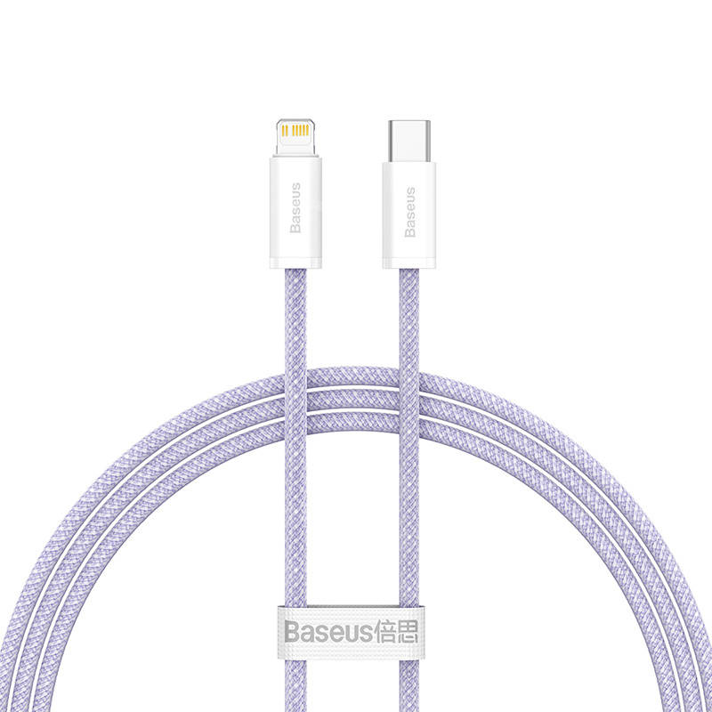 USB-C laidas, skirtas Lightning Baseus Dynamic 2 Series, 20W, 1m (violetinė)