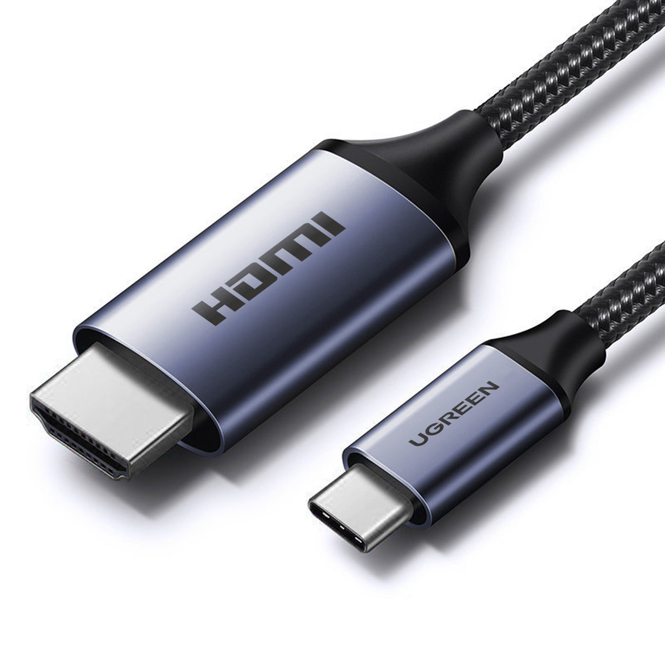 USB C – HDMI 2.1 8K 60 Hz kabelis 1,5 m Ugreen CM565 – pilkas