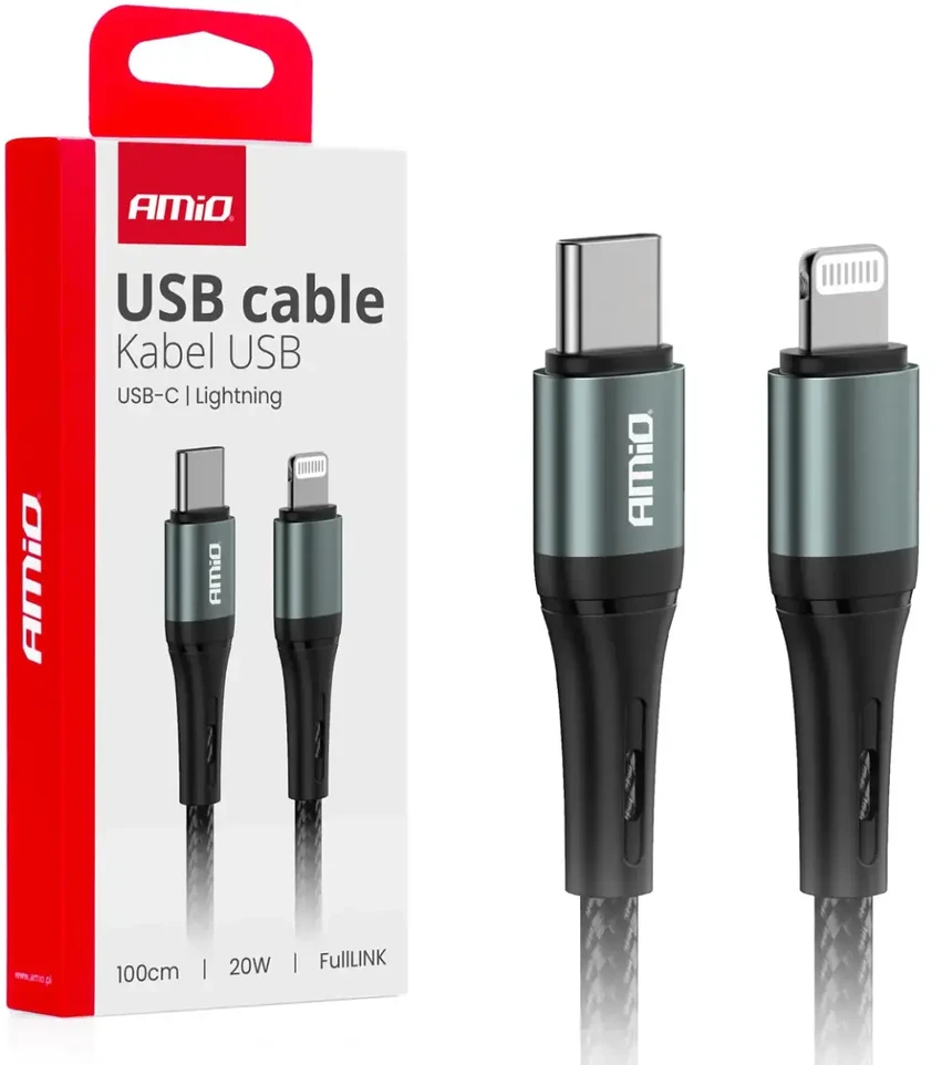USB-C į Lightning kabelis 20W 100 cm FullLINK AMIO-03916