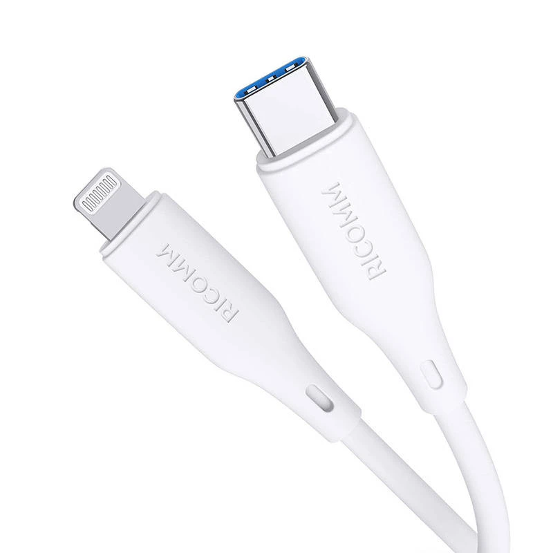 USB-C prie žaibo kabelio Ricomm RLS007CLW 2.1 m