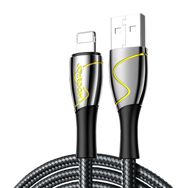 USB laidas, skirtas Lightning Joyroom S-1230K6 2.4A 1.2m (juodas)