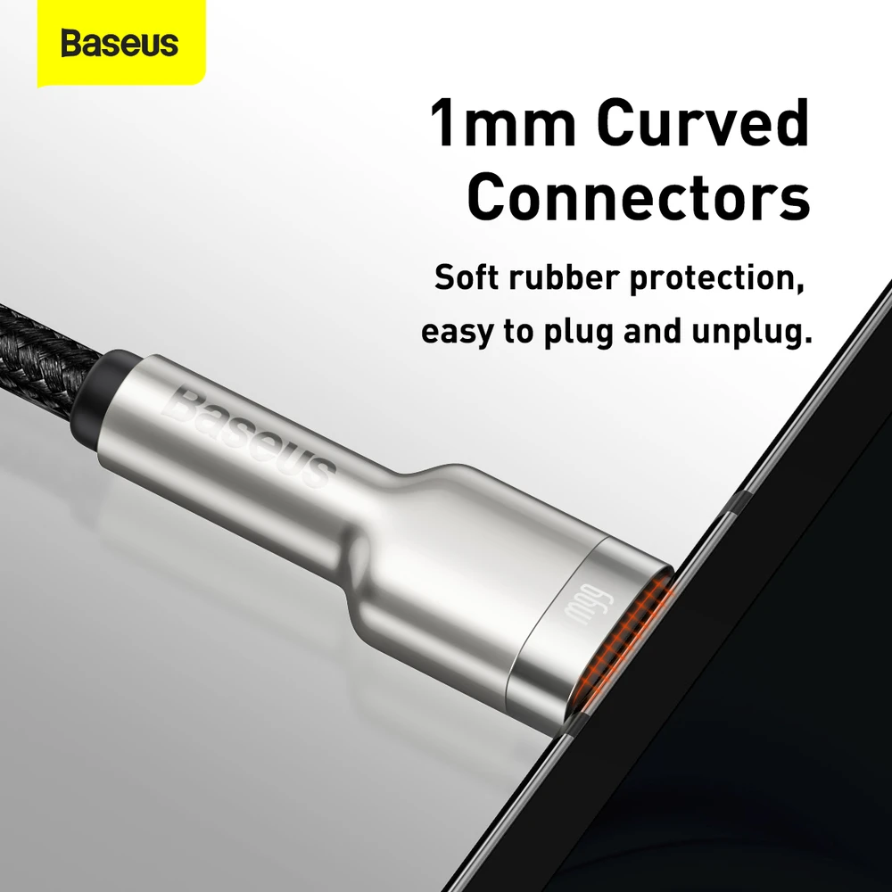 Kabelis USB A - USB C, 1.0m 66W (netinka iPhone 15 įkrovimui) Cafule BASEUS