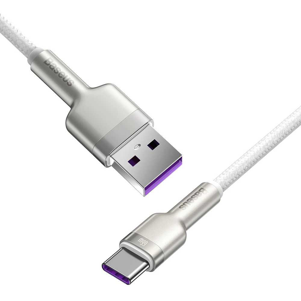 Baseus Cafule USB-USB-C kabelis 66W 2m - Baltas