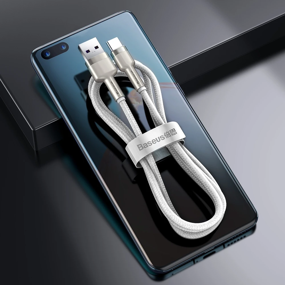Baseus Cafule USB-USB-C kabelis 66W 2m - Baltas