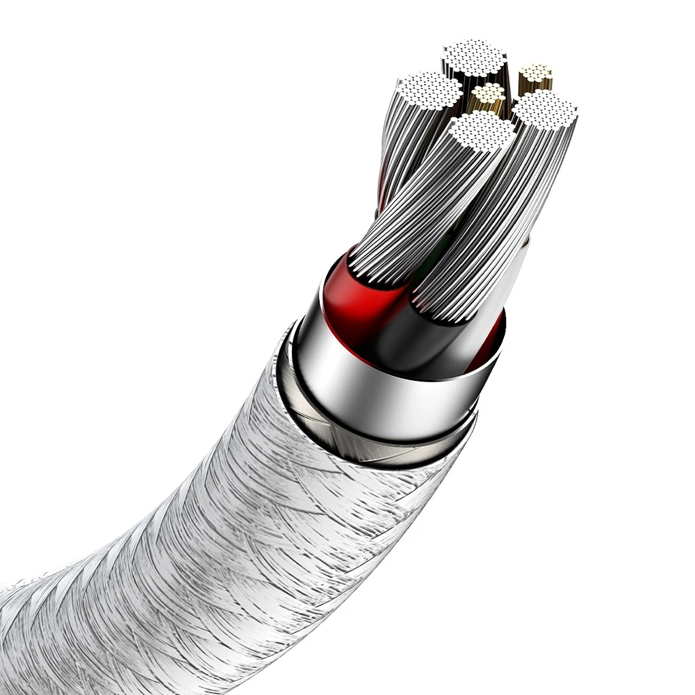 Baseus Cafule USB-USB-C kabelis 66W 2m - Baltas