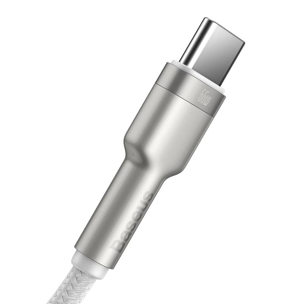 Baseus Cafule USB-USB-C kabelis 66W 2m - Baltas