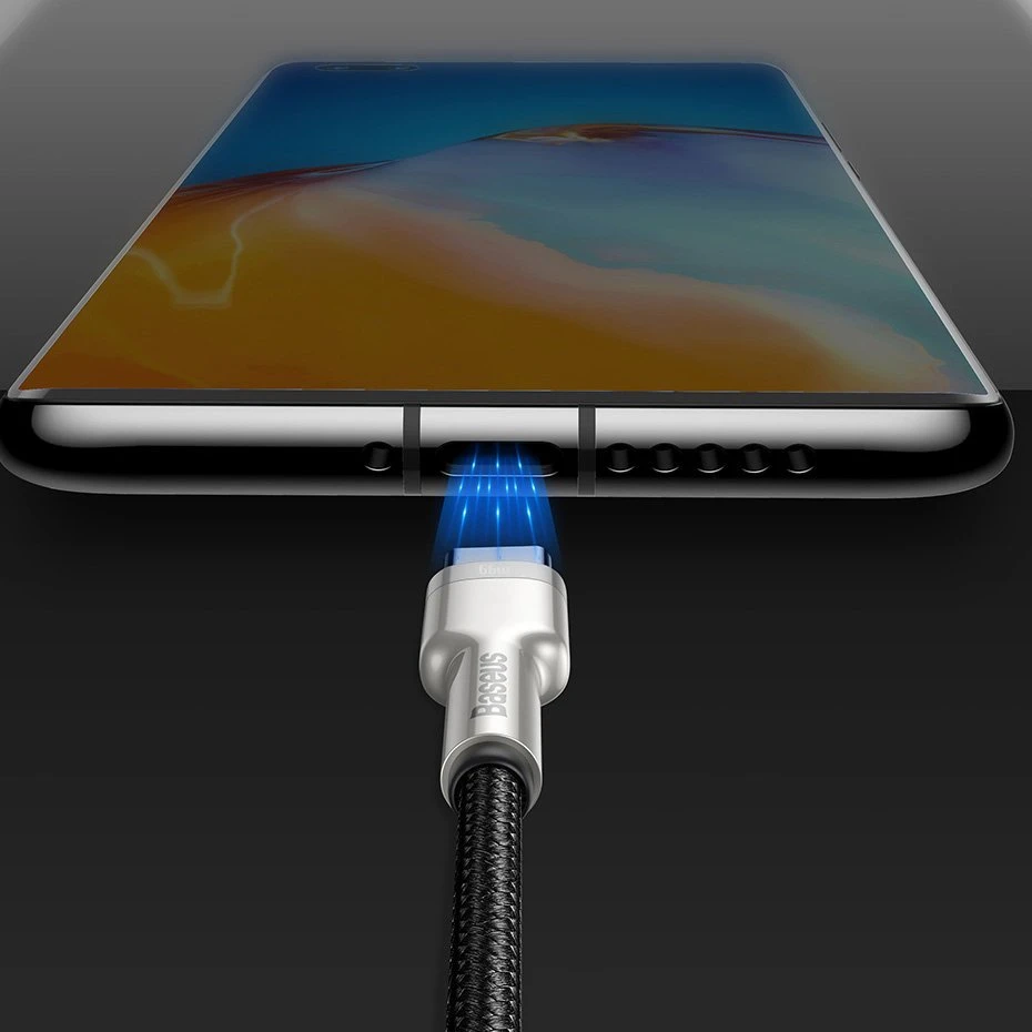 Kabelis USB A - USB C, 1.0m 66W (netinka iPhone 15 įkrovimui) Cafule BASEUS
