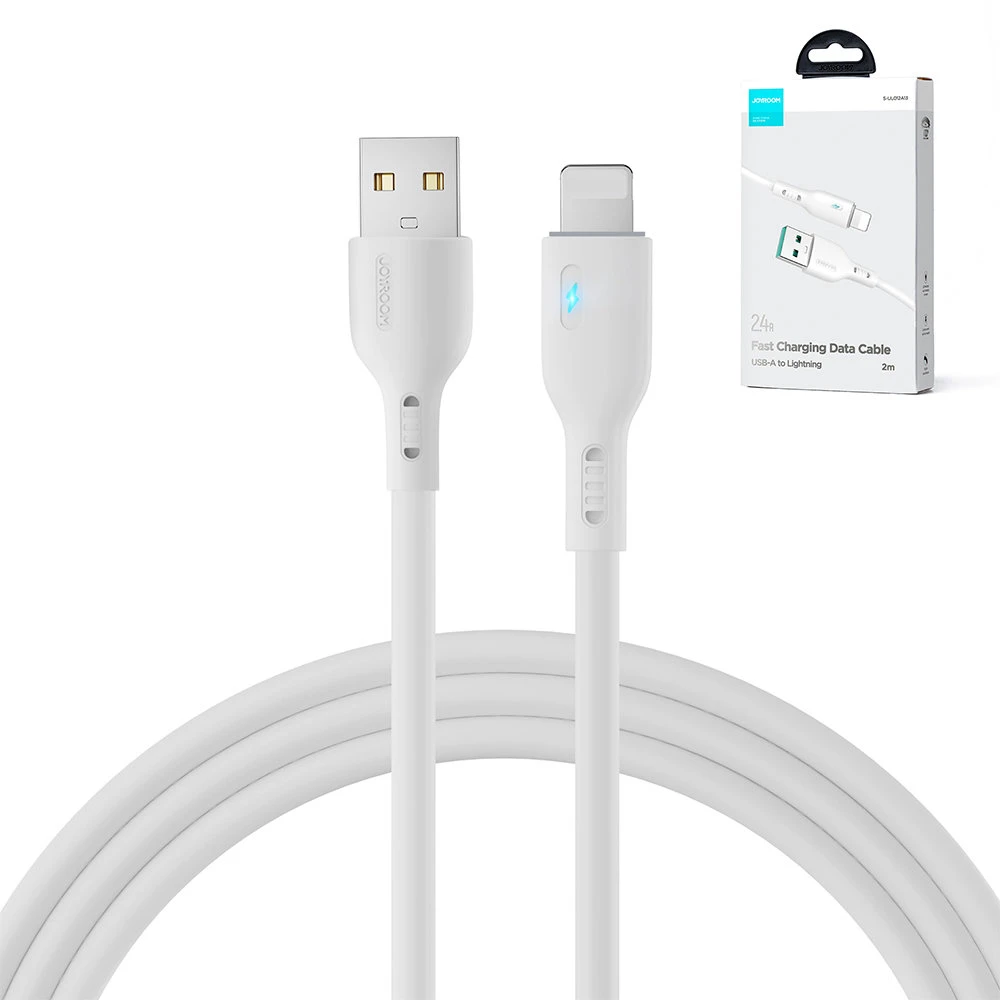 USB kabelis Joyroom (S-UL012A13) Lightning (2.4A) 2m baltas
