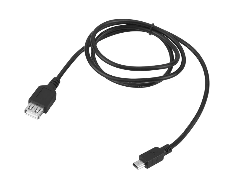 Oem USB - mini USB kabelis Juodas