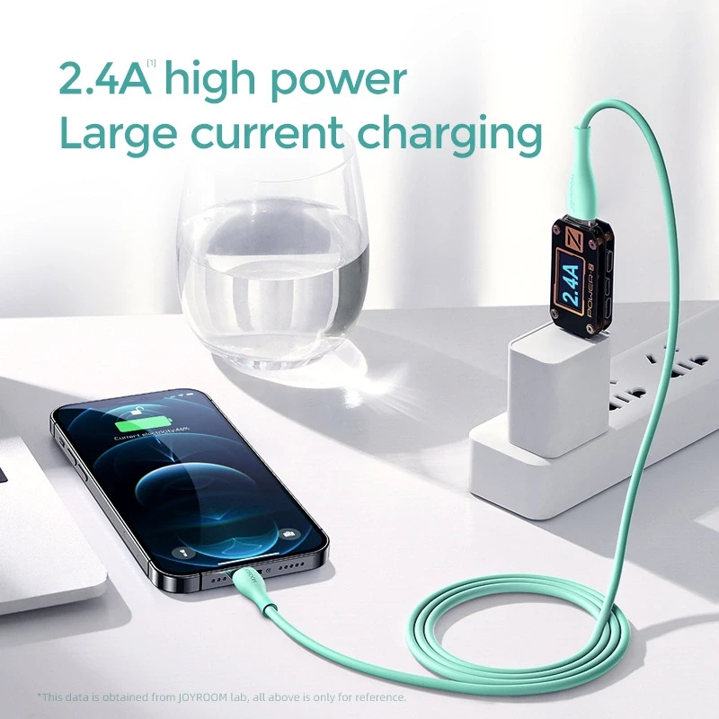 USB kabelis Joyroom (S-2030M8) "lightning" (2.4A) 2m žalias