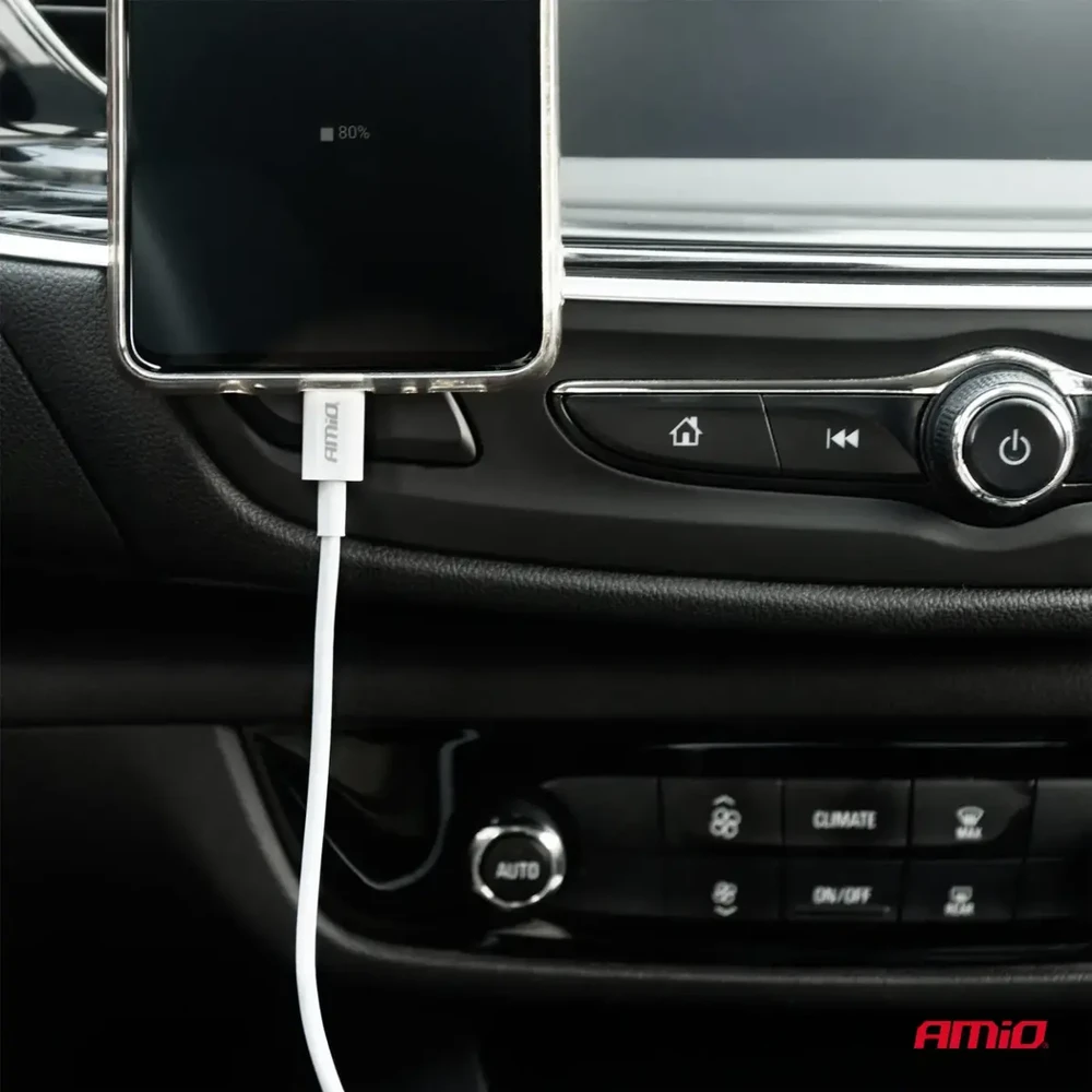 USB–USB-C įkrovimo kabelis 2A, 100 cm, FullLINK AMIO-03893