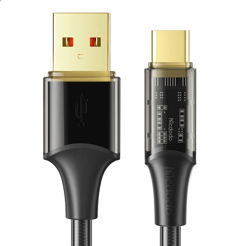 USB į USB-C laidas, Mcdodo CA-2090, 6A, 1.2 m (juodas)