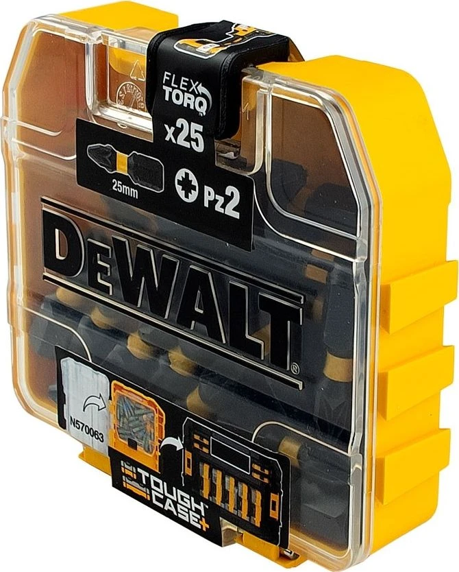 Sukimo antgalių rinkinys DeWalt DT70556T-QZ extreme impact torsion, PZ2 x 25 mm, 25 vnt.