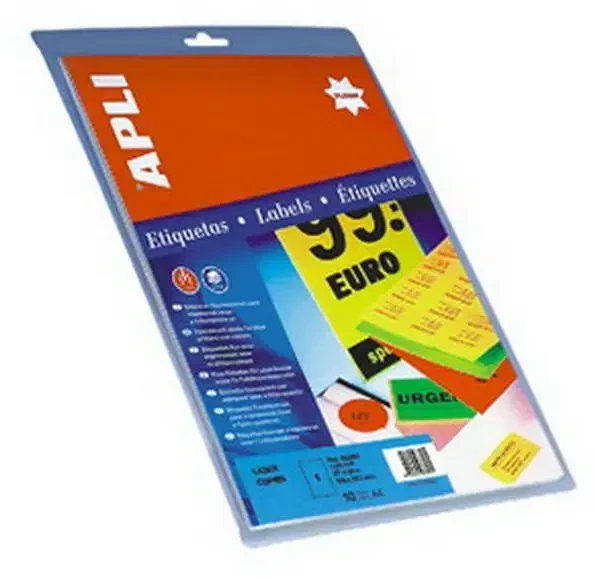 Klijai / Etiketės Apli 64 x 33,9 mm Žalia A4 20 Paklodės