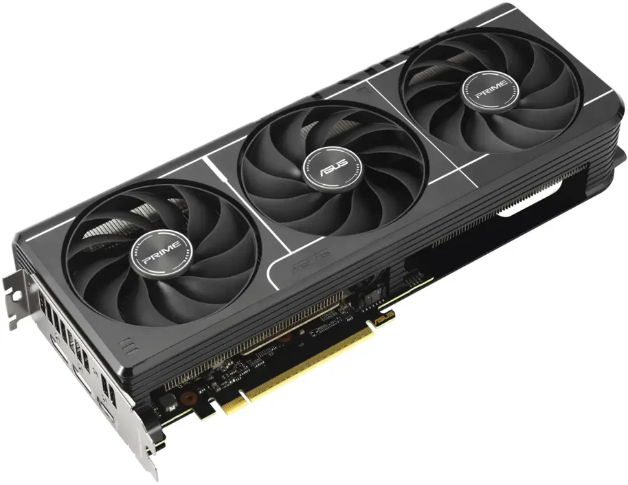 Vaizdo plokštė ASUS PRIME-RX9060XT-O16G Radeon RX 9060 XT 16 GB Grafikos plokštė Juodas