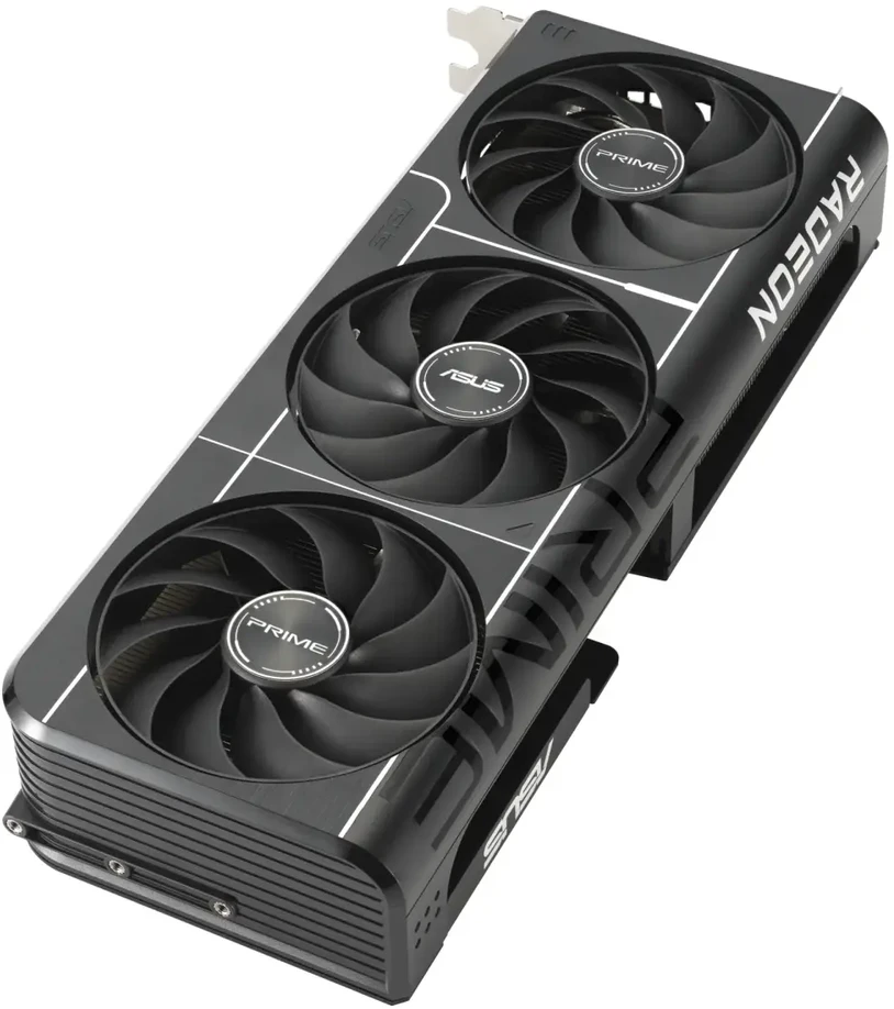 Vaizdo plokštė ASUS PRIME-RX9060XT-O16G Radeon RX 9060 XT 16 GB Grafikos plokštė Juodas