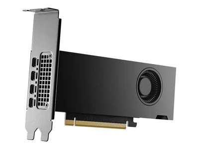 PNY NVIDIA 2000 Ada 16 GB LowProfile OEM versija PCI-Express x16 Gen 4.0, dvigubas lizdas, 16 GB GDDR6 ECC 128 bitų, HDCP 2.2 ir HDMI 2.0 palaikymas su opt. Adapteris 4x Mini DP 1.4a 1x LP laikiklis