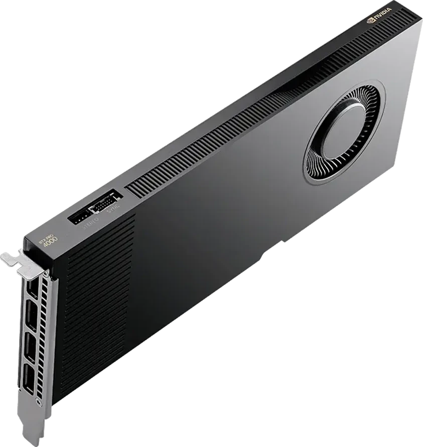 Vaizdo plokštė „Pny Technologies PNY RTX PRO 4000 Blackwell“, 24 GB GDDR7 ECC 192 bitų, 140 W, PCI Express 5.0 x16, 4 x „Ekranas“ prievadai 2.1, ATX laikiklis, 1 x CEM5 16 kontaktų maitinimo kabelis, FHML vieno lizdo, maža dėžutė