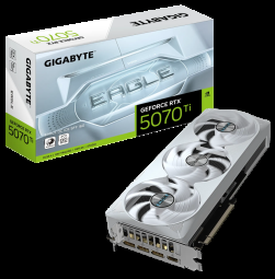 GIGABYTE GeForce RTX 5070 Ti EAGLE OC ICE SFF 16G Vaizdo plokštė - 16GB GDDR7, 256bit, PCI-E 5.0, 2542 MHz Core Clock, 3 x DP 2.1a, 1 x HDMI 2.1b, NVIDIA DLSS 4, GV-N507TEAGLEOC ICE-16GD