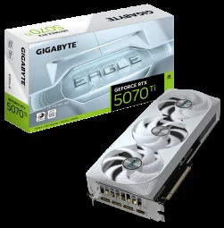 GIGABYTE GeForce RTX 5070 Ti EAGLE OC ICE SFF 16G Vaizdo plokštė - 16GB GDDR7, 256bit, PCI-E 5.0, 2542 MHz Core Clock, 3 x DP 2.1a, 1 x HDMI 2.1b, NVIDIA DLSS 4, GV-N507TEAGLEOC ICE-16GD
