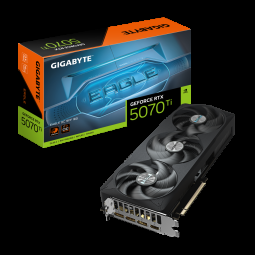 Vaizdo plokštė GIGABYTE GeForce RTX 5070 Ti EAGLE OC SFF 16G Grafikos plokštė - 16GB GDDR7, 256bit, PCI-E 5.0, 2542 MHz Core Clock, 3 x DP 2.1a, 1 x HDMI 2.1b, NVIDIA DLSS 4, GV-N507TEAGLE OC-16GD