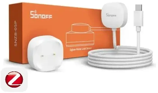 Sonoff SNZB-05P IP67 Zigbee vandens nuotėkio jutiklis su prailginamuoju laidu