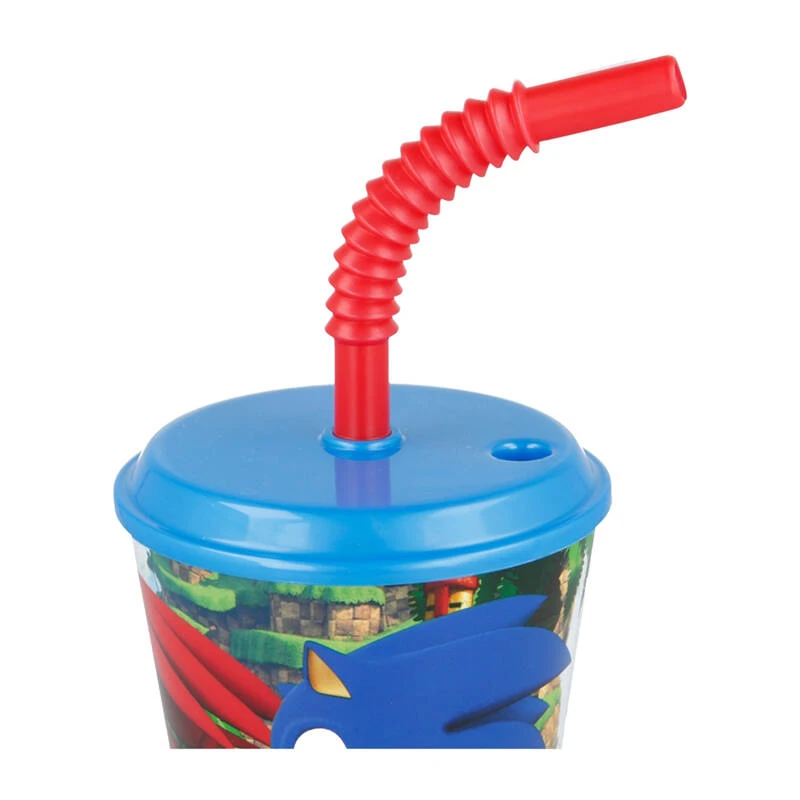Stor Puodelis su šiaudeliais 430 ml Sonic