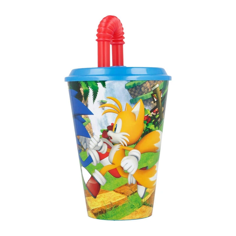 Stor Puodelis su šiaudeliais 430 ml Sonic