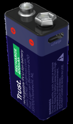 Baterija - Trust USB-C Įkraunama 9 V 400 mAh Ličio Jonų Baterija