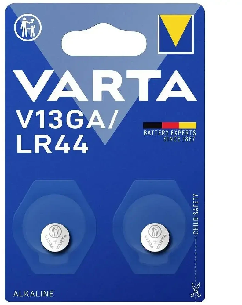 VARTA alkaline battery V13GA (Type LR44) 2 pcs