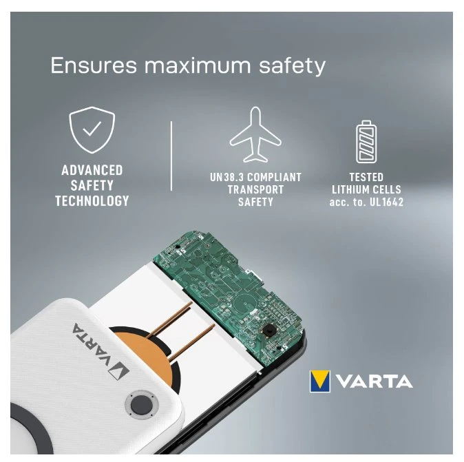 Varta Wireless Power bank-charger Energy 15000mAh 57908 išorinė baterija (powerbank)-pakrovėjas