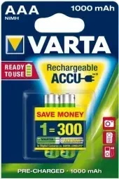 Varta Recharge Accu Recycled AAA 1000 mAh 2vnt