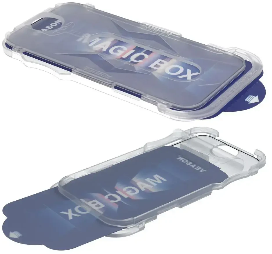 6D Pro Veason Easy-Install Glass + aplikatorius - skirtas iPhone 13 juodas