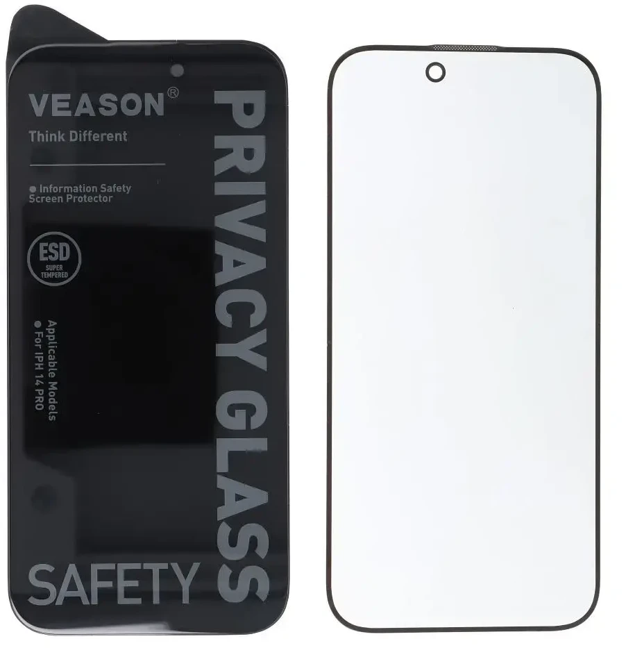 6D Pro Veason Privacy Glass - for Iphone X / XS / 11 Pro juodas