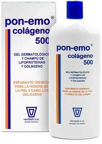 "Vectem Pon-Emo®" kolageno gelio šampūnas sausiems plaukams 500ml