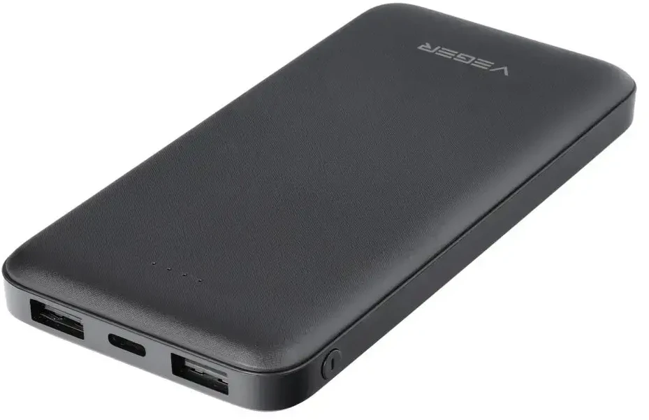 Powerbank Veger A10 (W1065) 2A 10000 mAh juodas