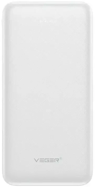 Powerbank Veger A10 (W1065) 2A 10000 mAh baltas