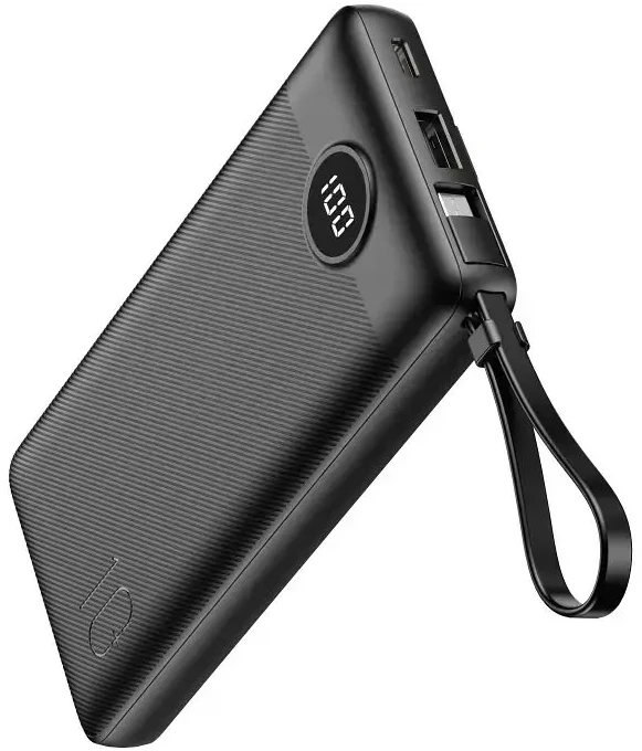 Išorinė baterija POWER BANK VEGER C10 10000mAh (USB,USB-A,Type-C,MicroUSB,lightning) juoda