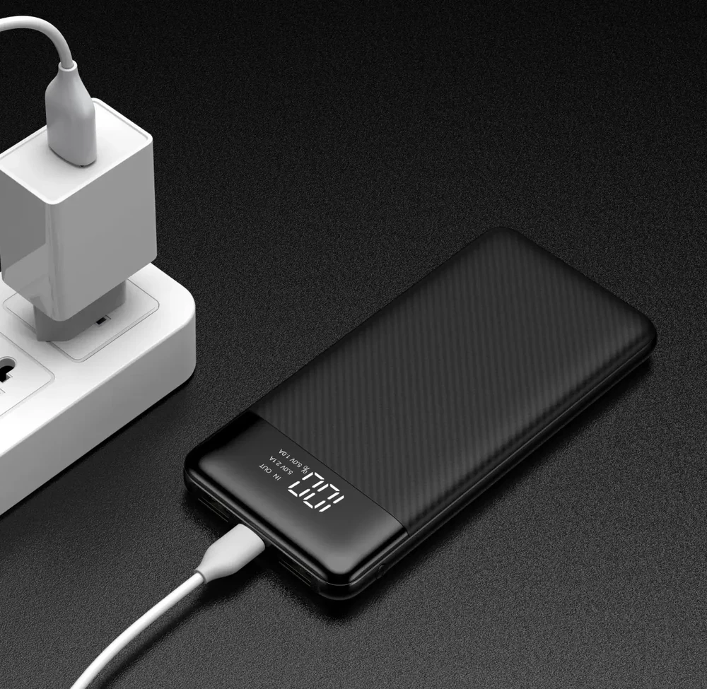 Powerbank Veger L11 (W1087) 10000 mAh juodas